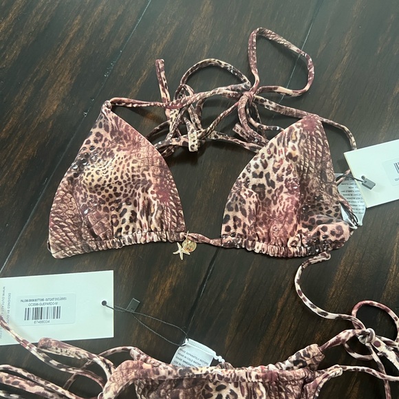 Leopard Print Triangle Bikini Set - Picture 2 of 7
